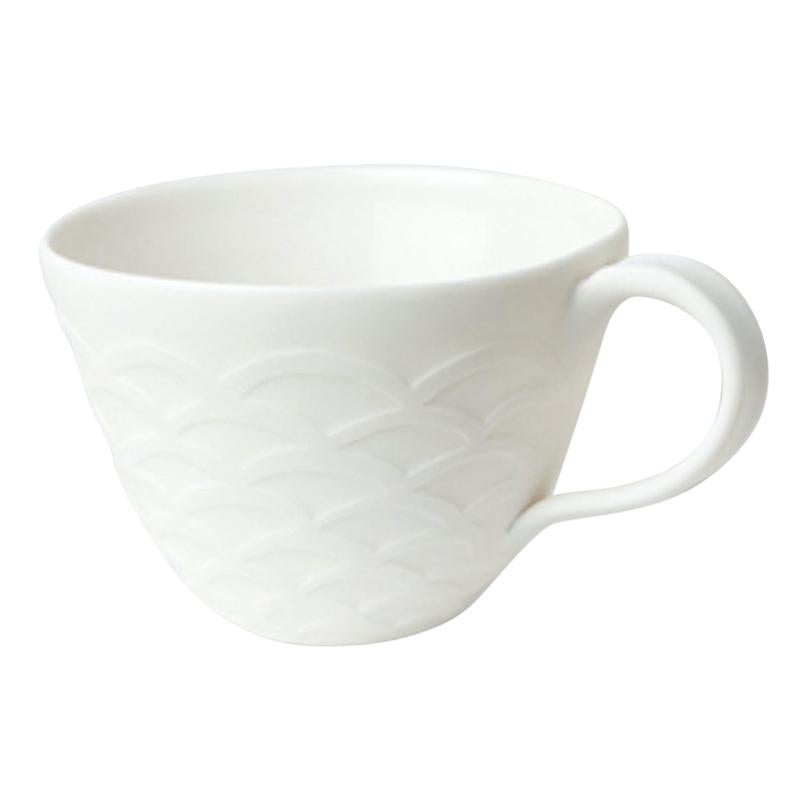 Tasse à thé française Ecaille - Lot de 4 + soucoupes en vente