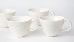 French Tea Cup Mixed / Set of 4 + Saucers