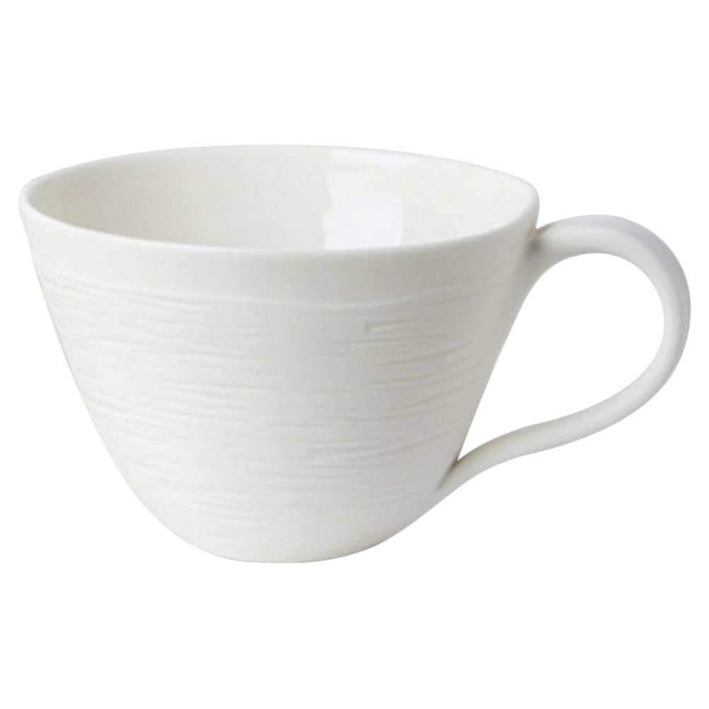 French Tea Cup Vague - Set of 2 + Saucers For Sale