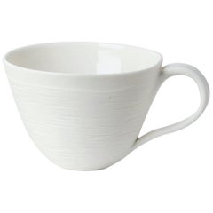French Tea Cup Vague / Set of 4 + Saucers