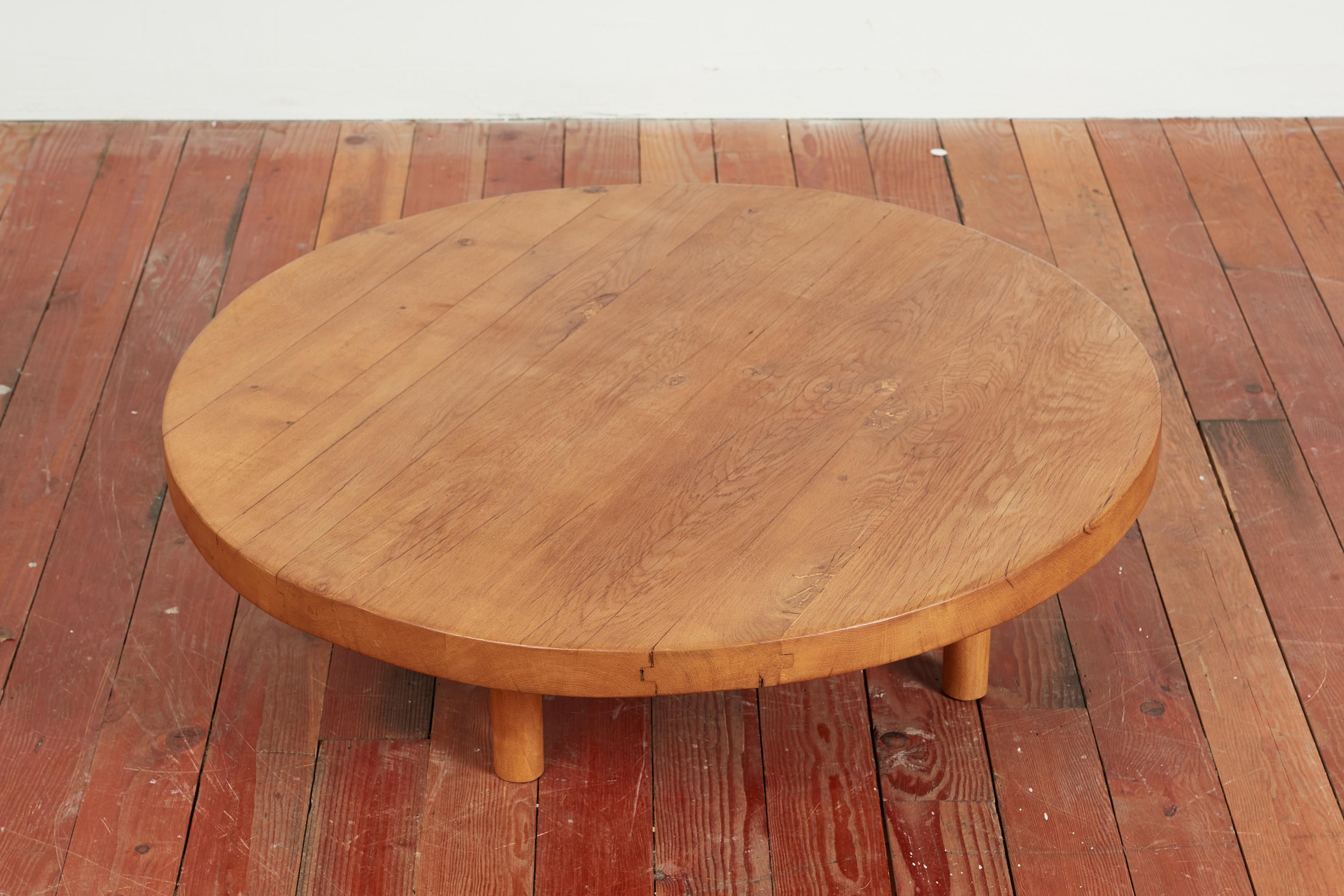 Mid-20th Century French Teak Coffee Table For Sale