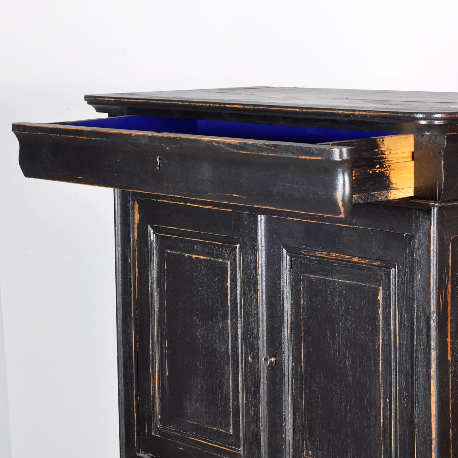 French Teak Maiden Cabinet, 1940s 3