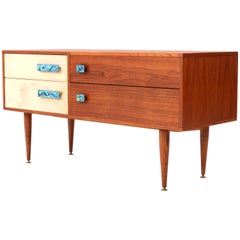 French Teak Mid-Century Modern Credenza or Dry Bar, 1960s