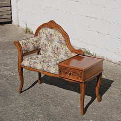 French Telephone Bench-Love Seat-Gossip Bench - Style Louis XV - 70s