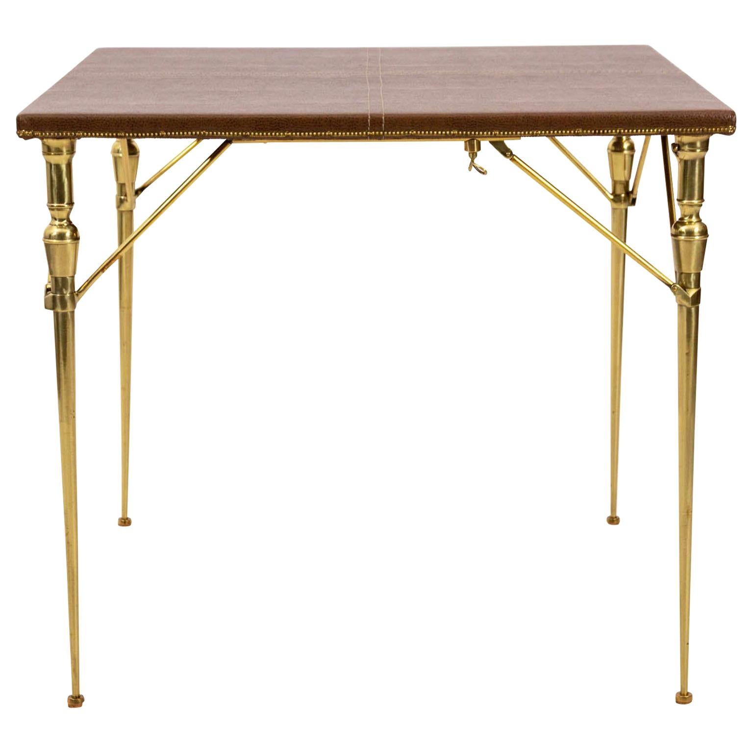 French Telescopic Folding Game Table For Sale