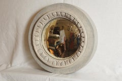 French Terra Cotta Late 18th Century Convex Mirror