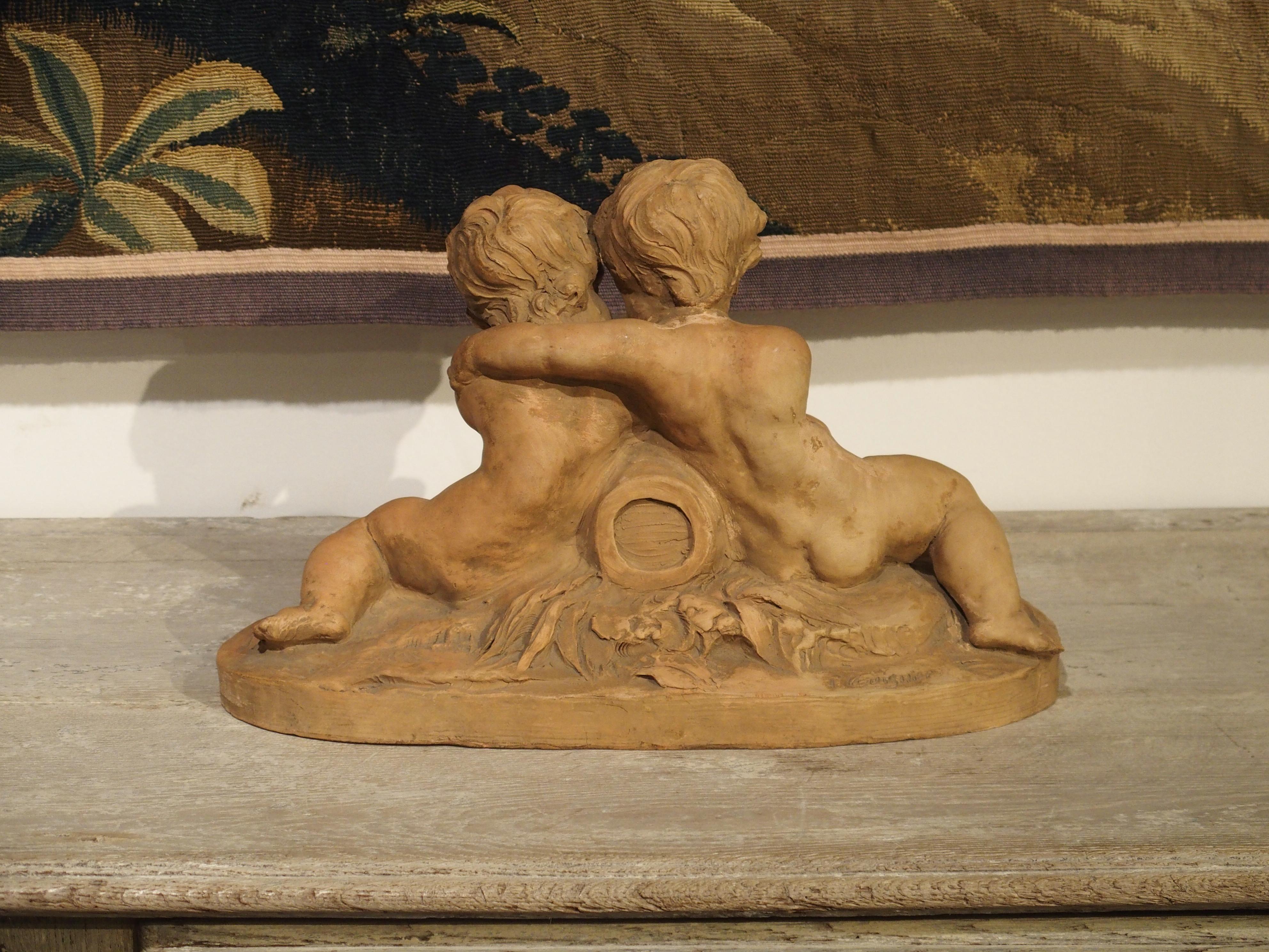 French Terracotta Sculpture by Fernand Guignier, Early to Mid-1900s For Sale 6