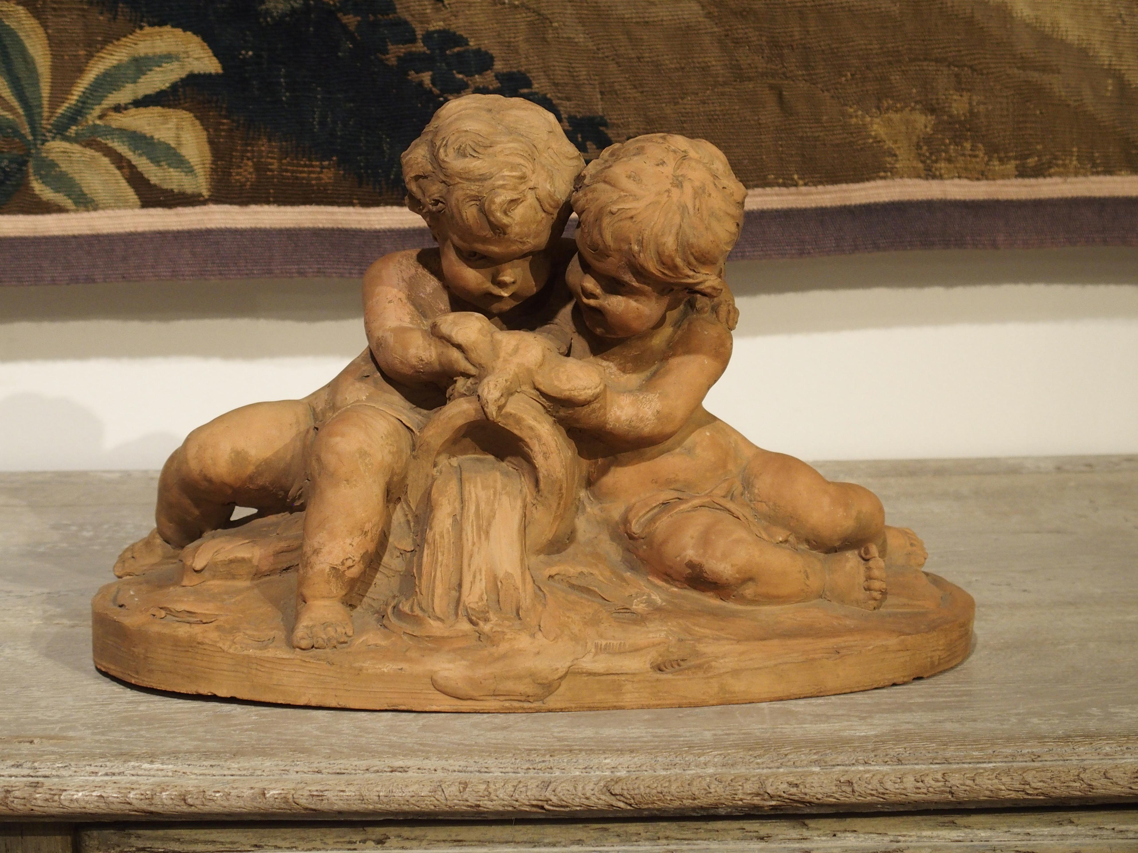 French Terracotta Sculpture by Fernand Guignier, Early to Mid-1900s For Sale 15