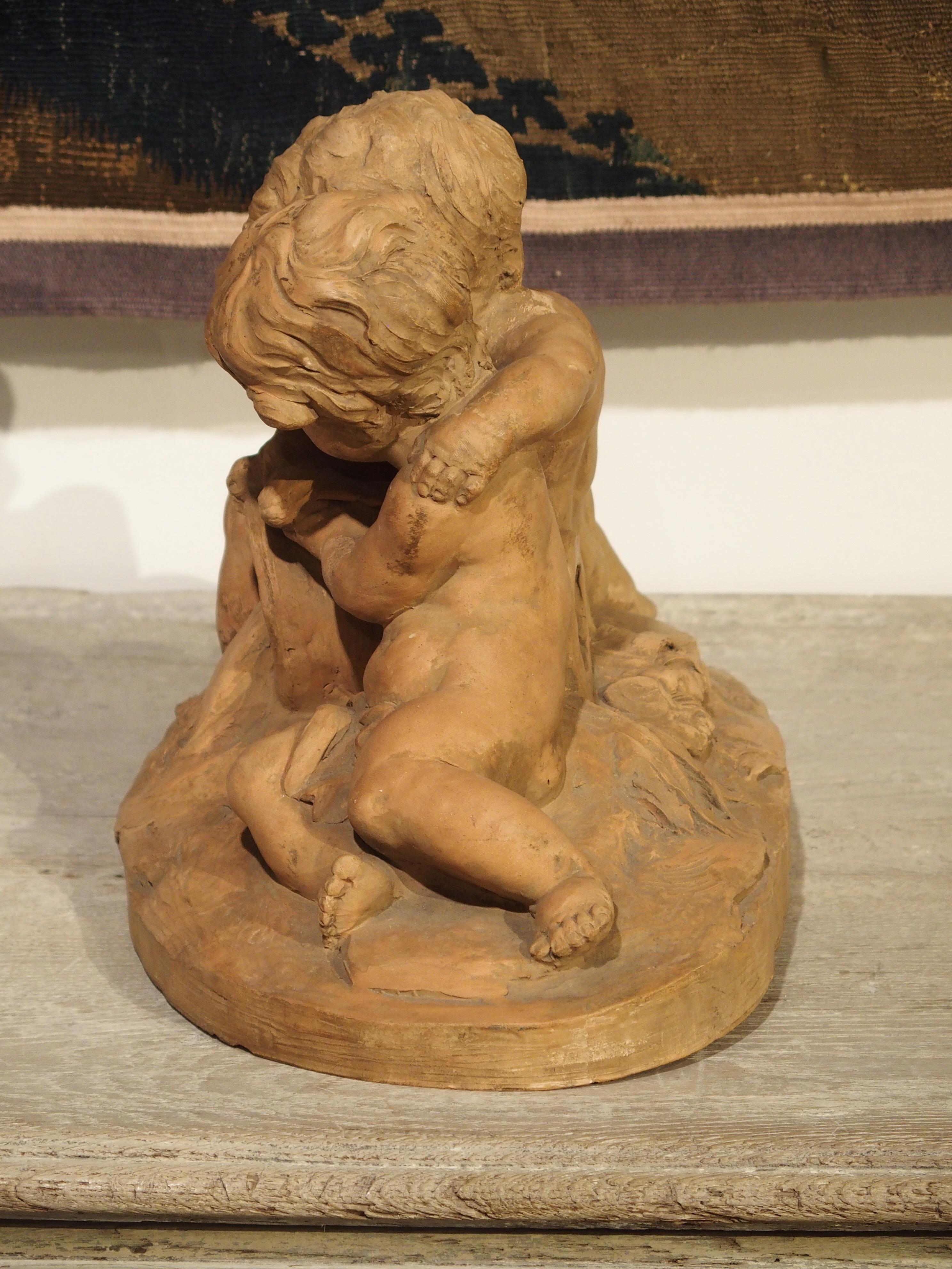 French Terracotta Sculpture by Fernand Guignier, Early to Mid-1900s For Sale 2