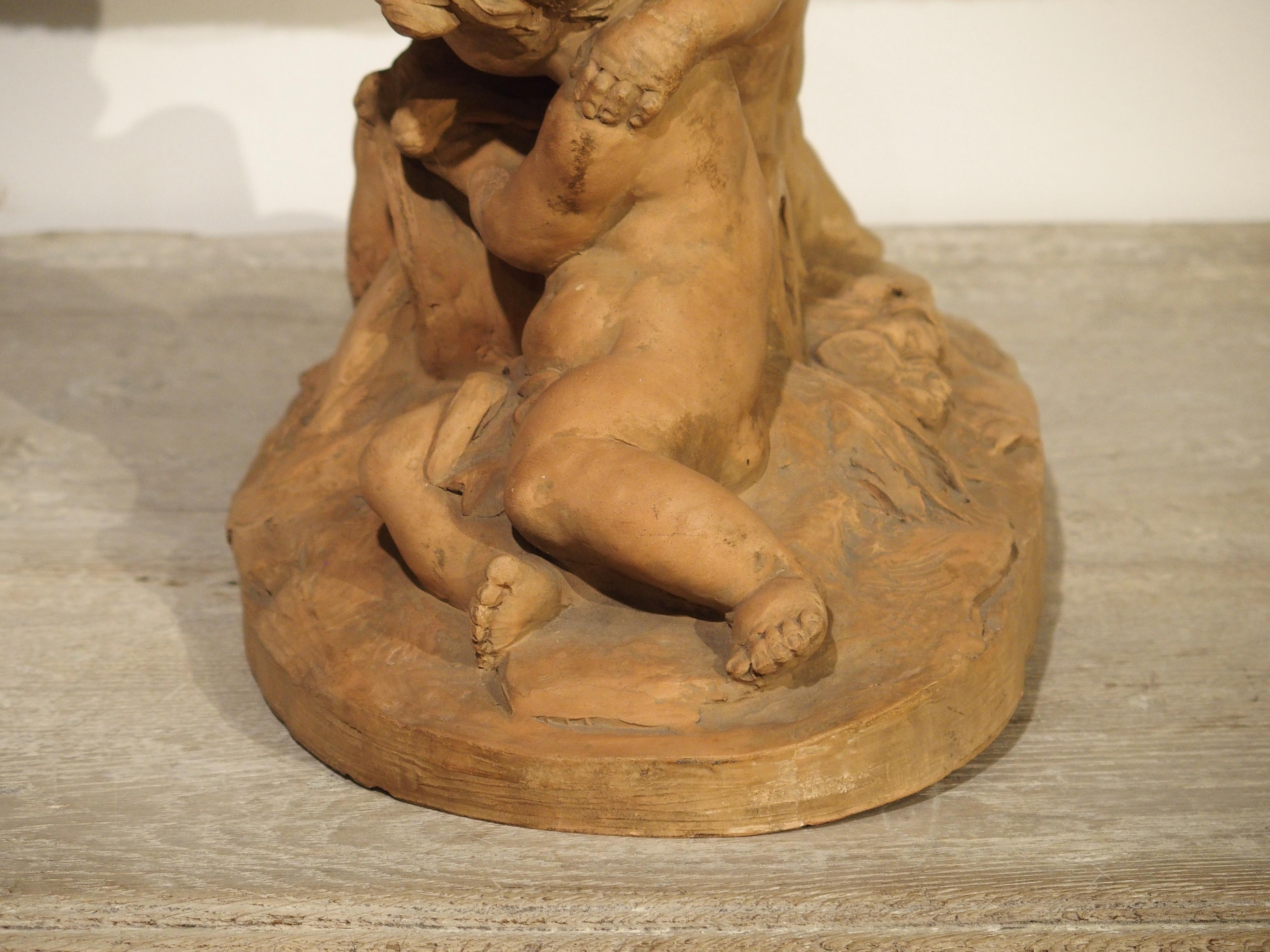 French Terracotta Sculpture by Fernand Guignier, Early to Mid-1900s For Sale 3