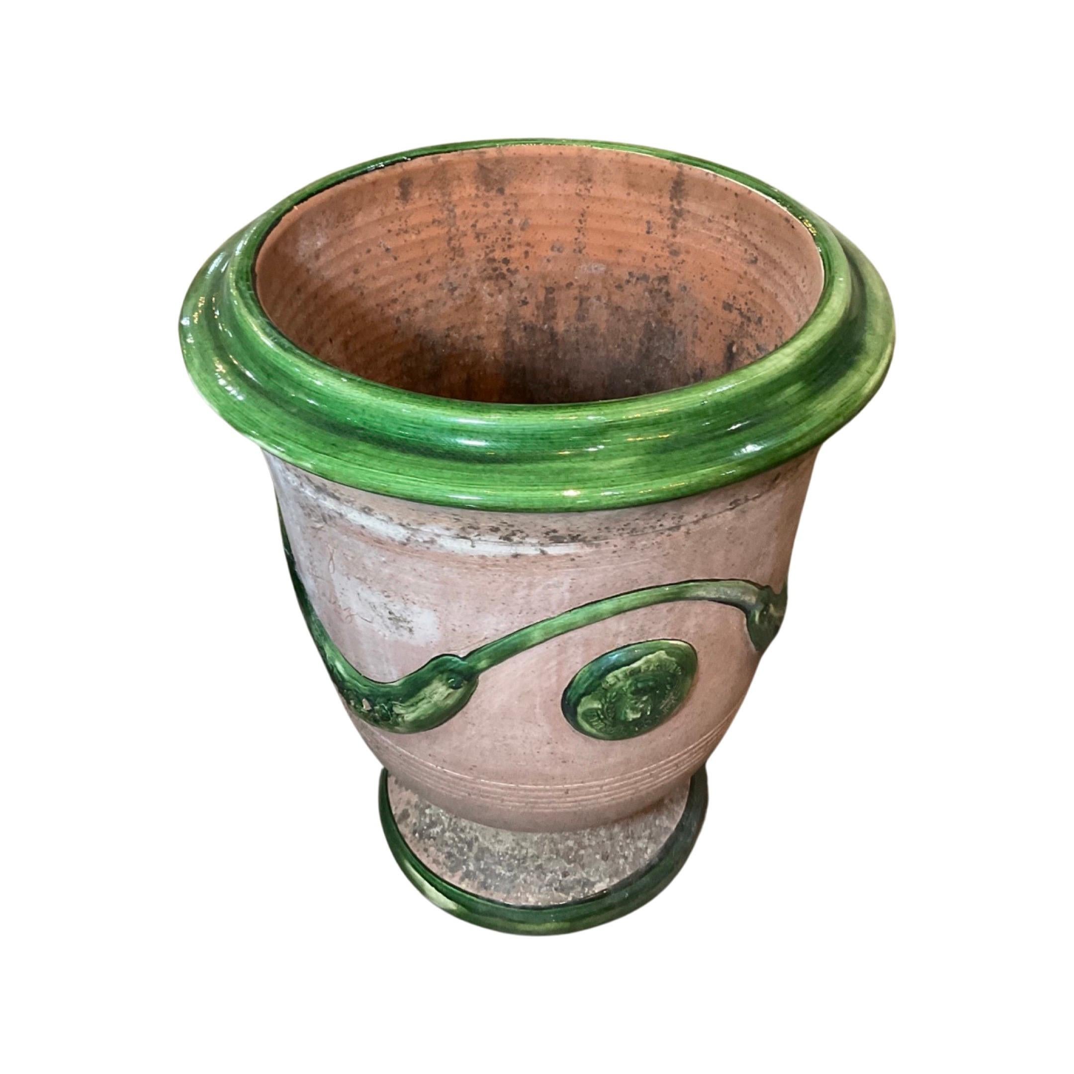 French Terracotta Anduze Planter In Good Condition In Dallas, TX
