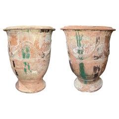 Antique French Terracotta Anduze Planters