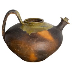 French Terracotta Vintage Water Holder Pottery Handmade Pitcher Vase Centerpiece