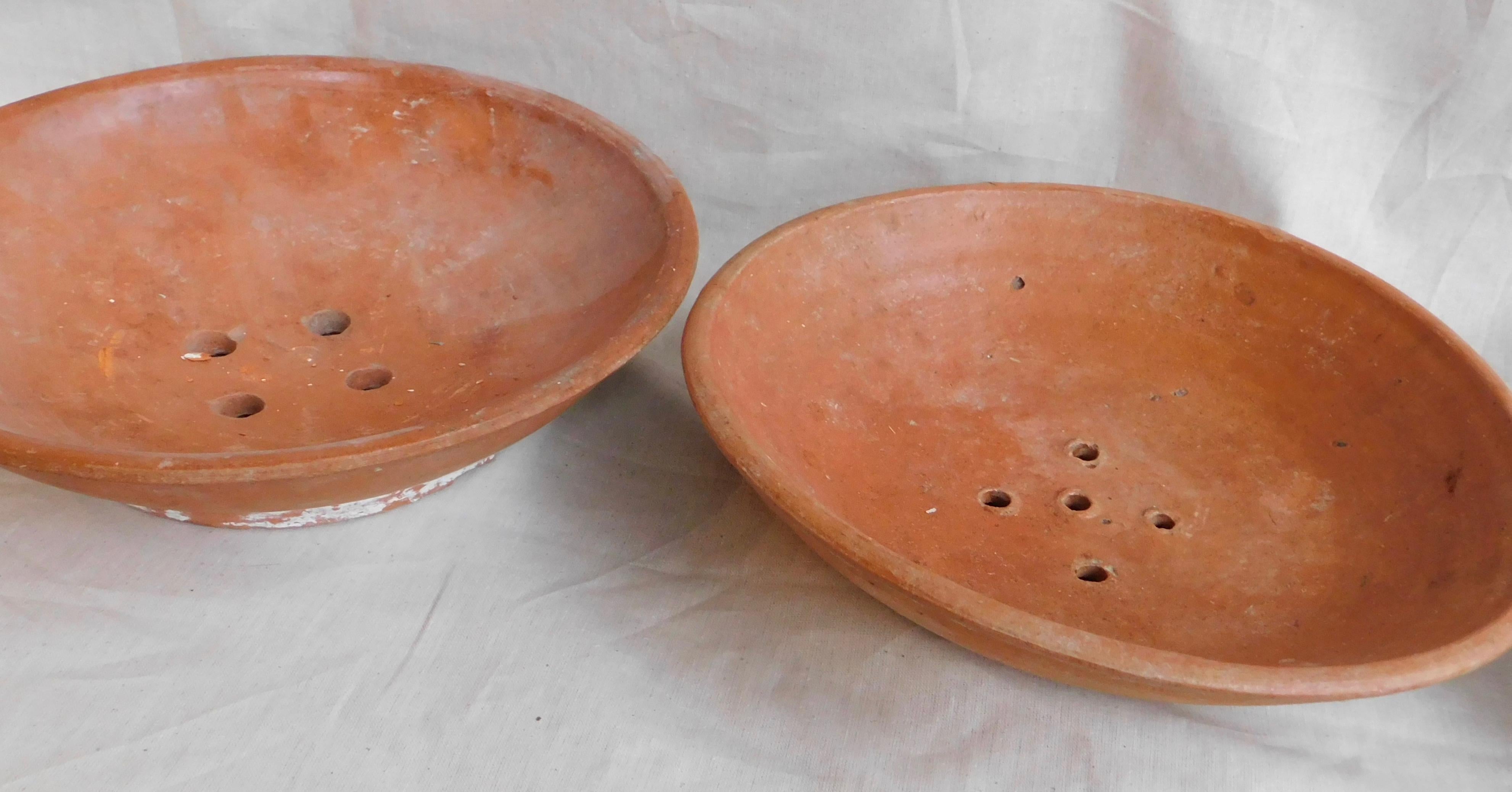 French Terracotta Bowls, circa 1890 1