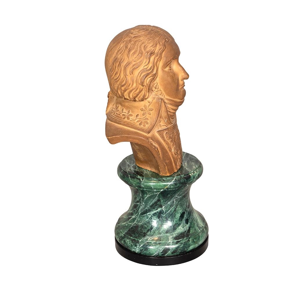 Empire French Terracotta Bust of an Officer For Sale