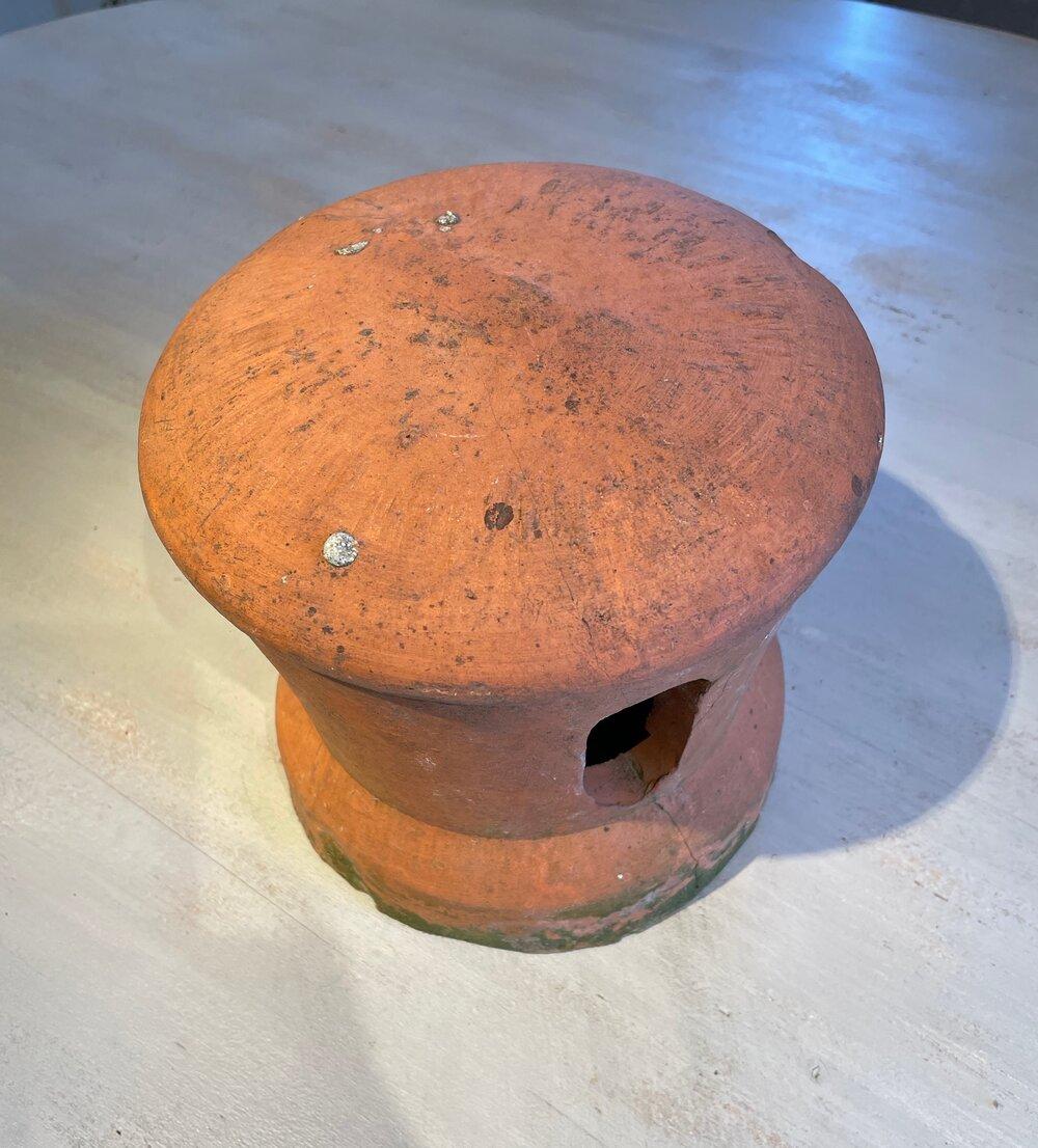 French Terracotta Chimney Topper Garden Lantern For Sale 6