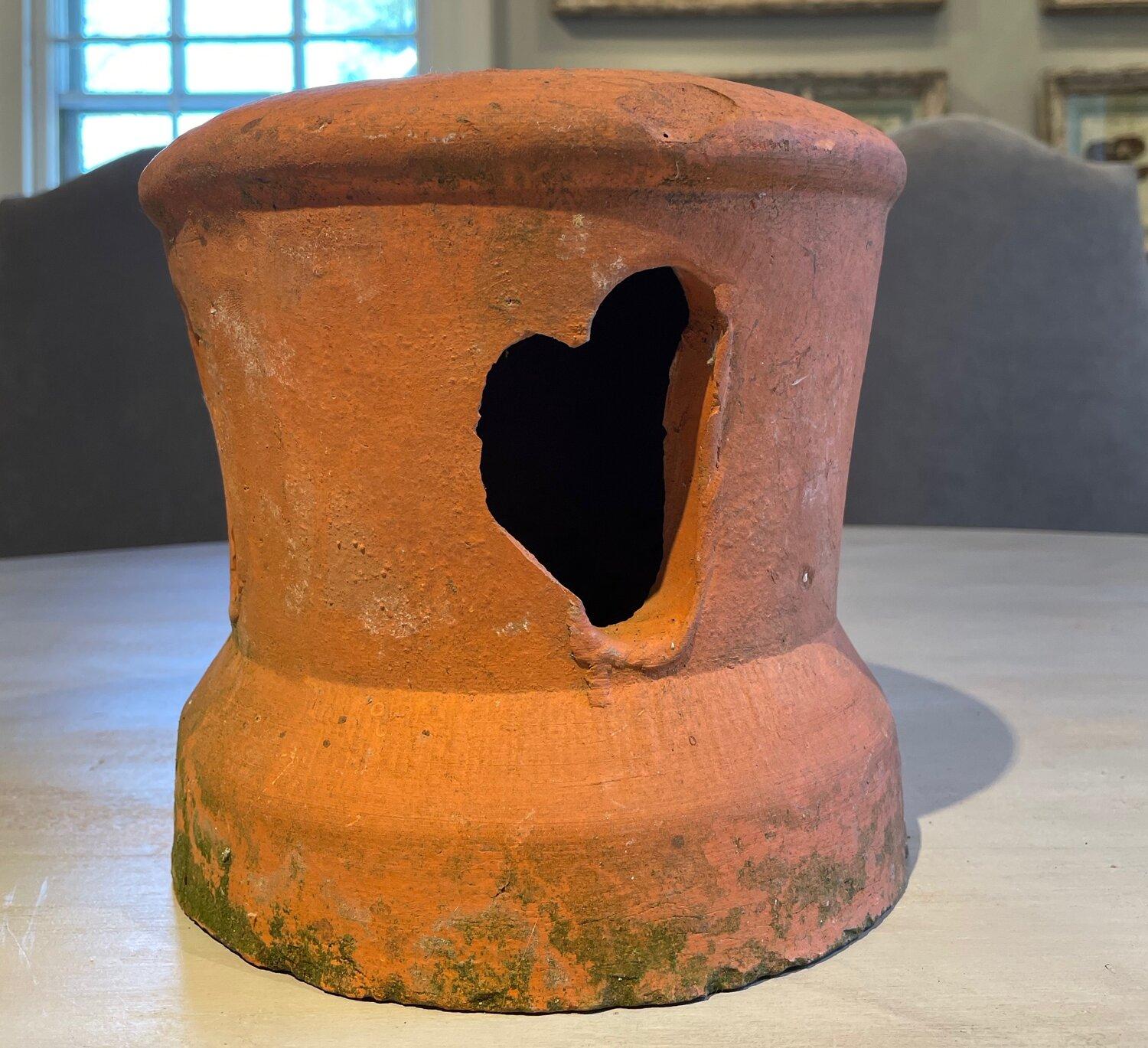 French Terracotta Chimney Topper Garden Lantern In Good Condition For Sale In Woodbury, CT
