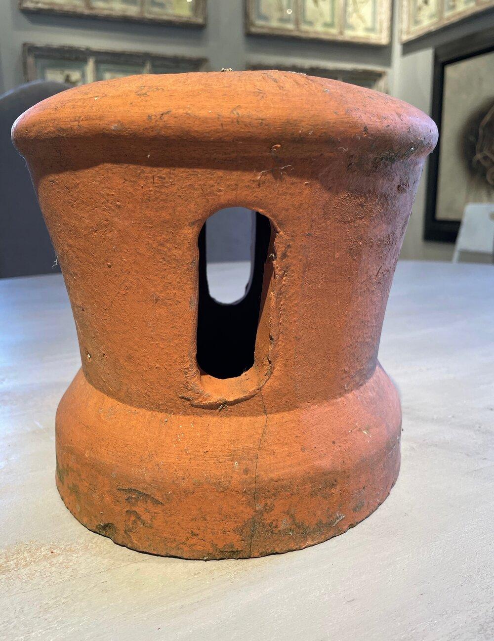 French Terracotta Chimney Topper Garden Lantern For Sale 3