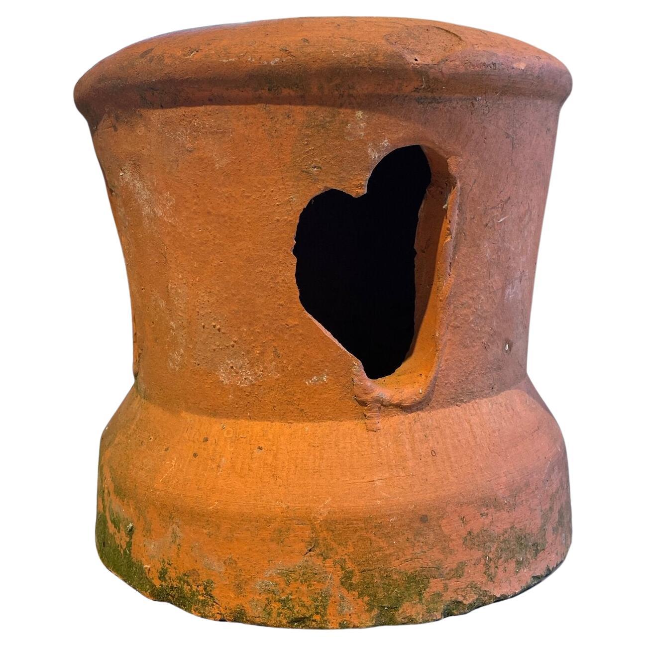 French Terracotta Chimney Topper Garden Lantern For Sale