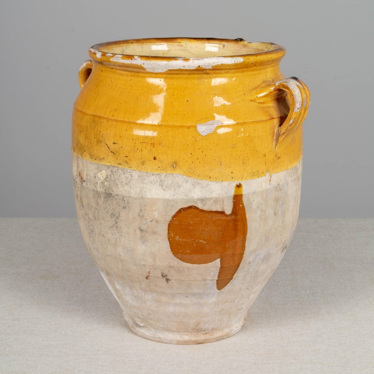 French Terracotta Confit Pot For Sale at 1stDibs