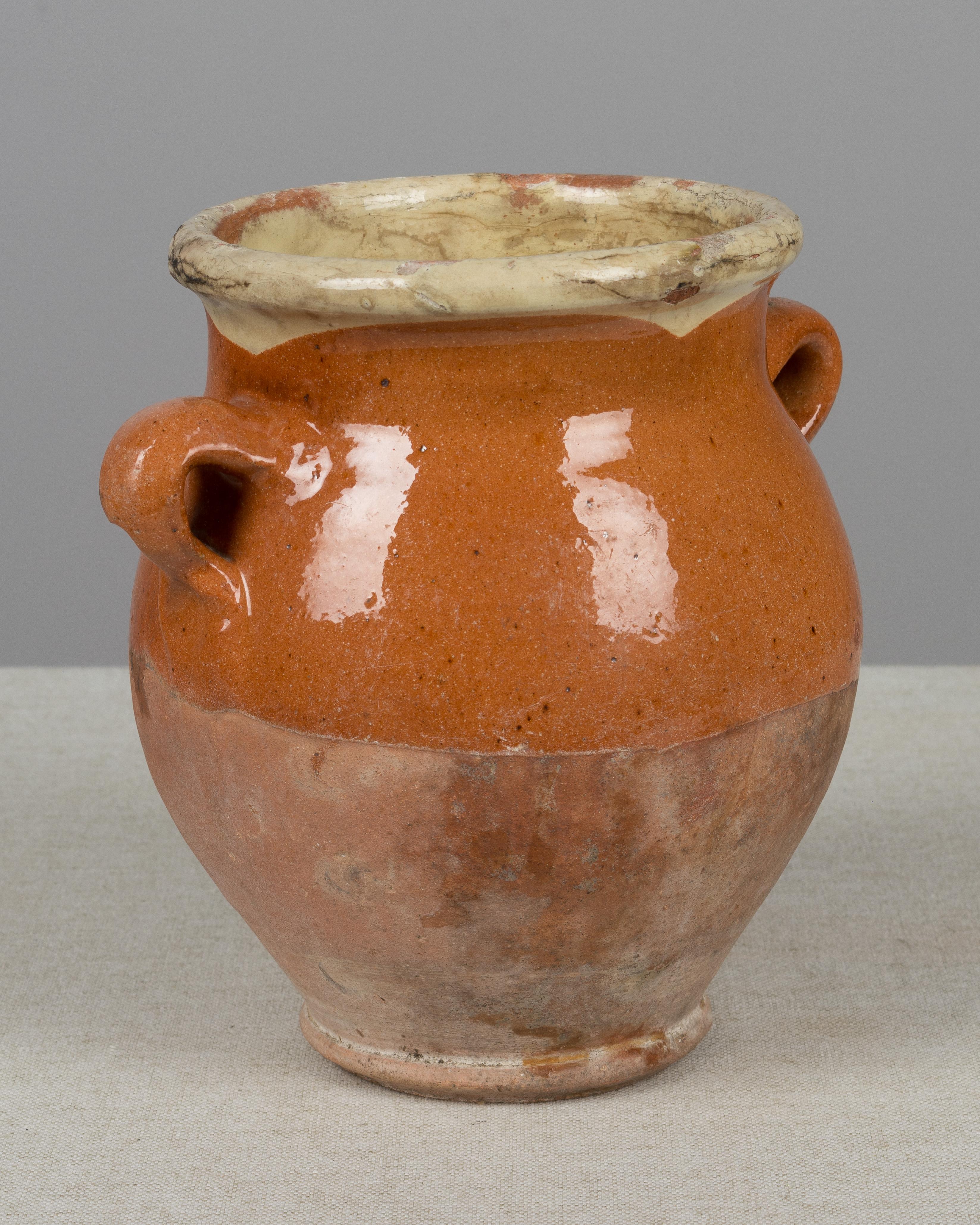 Glazed French Terracotta Confit Pot