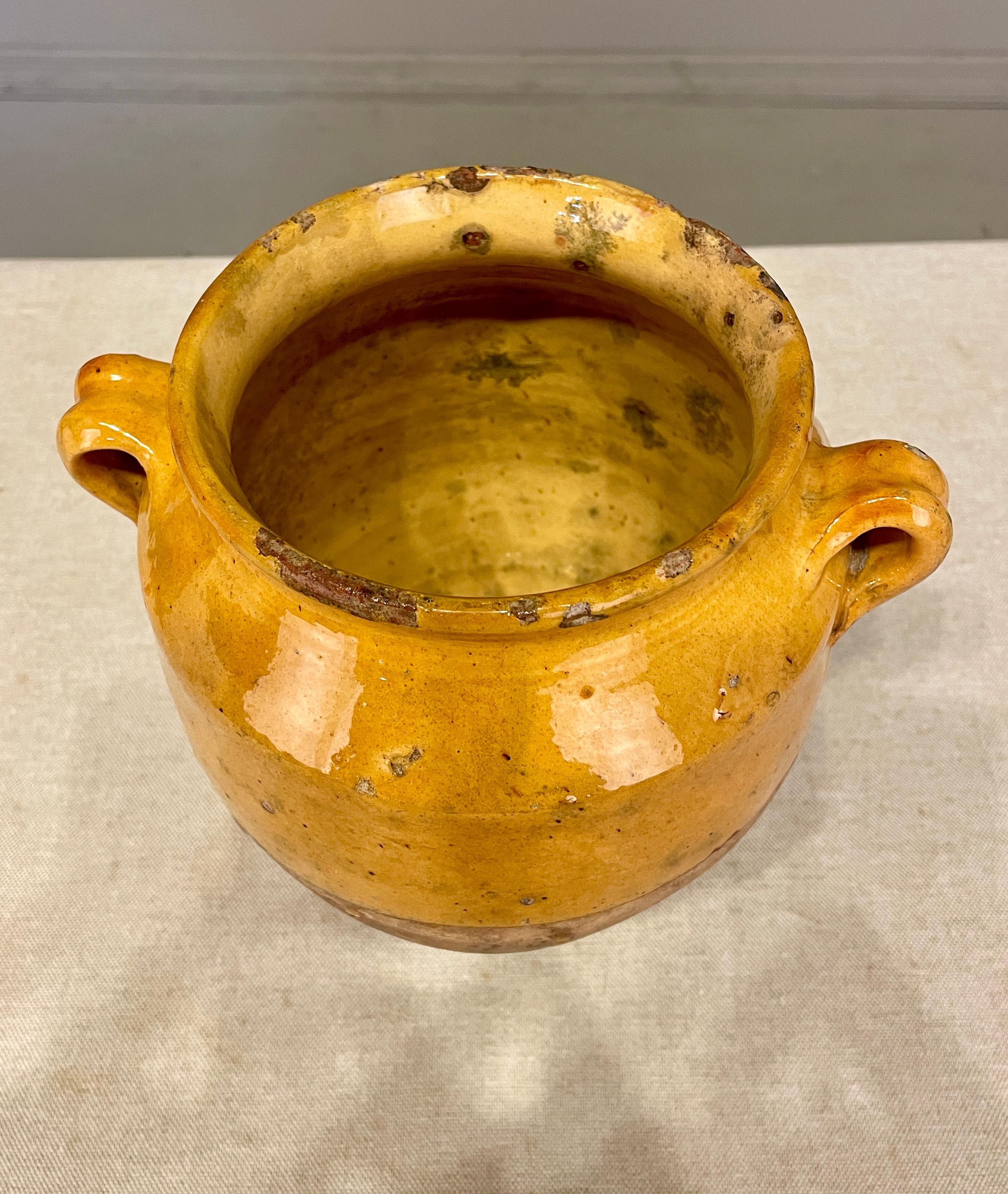 20th Century French Terracotta Confit Pot For Sale