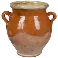 Vintage French Terracotta Confit Pot