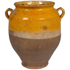 Vintage French Terracotta Confit Pot