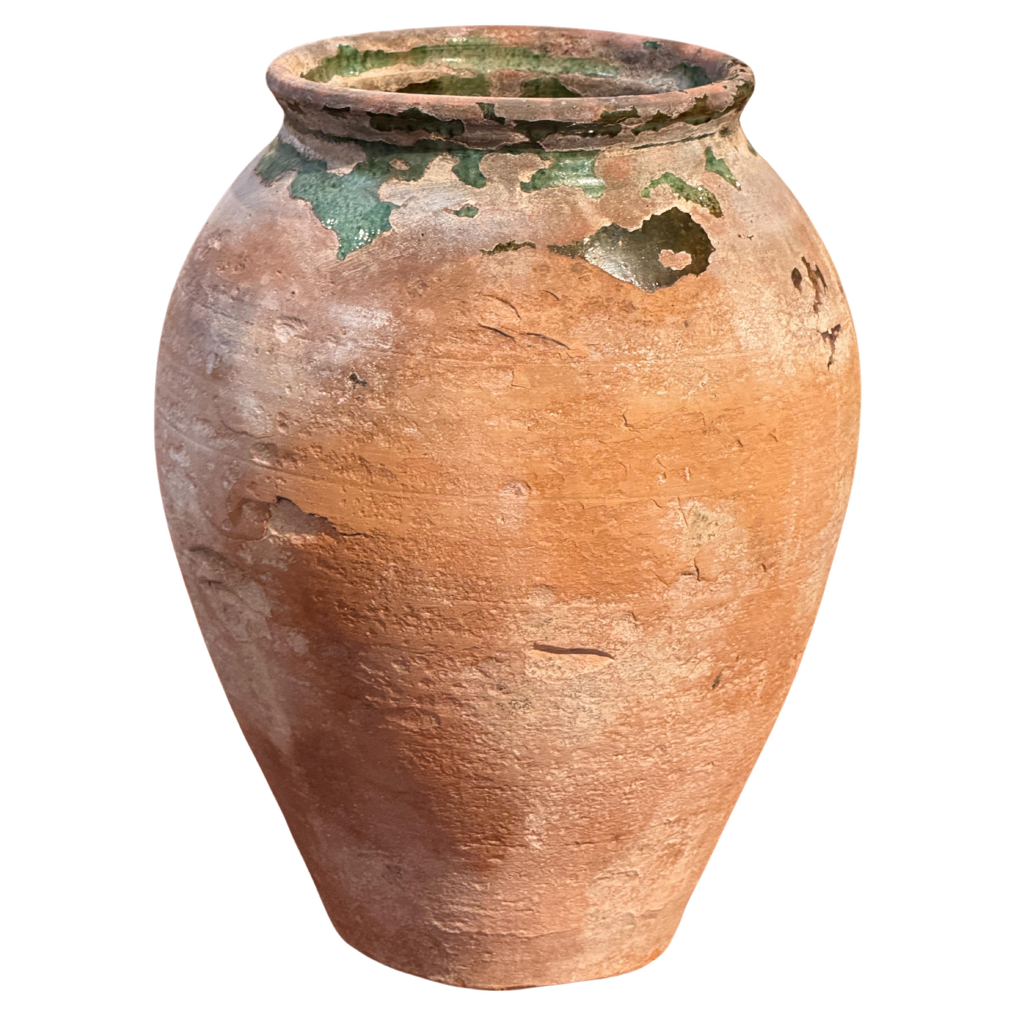 French Terracotta Confit Pot For Sale