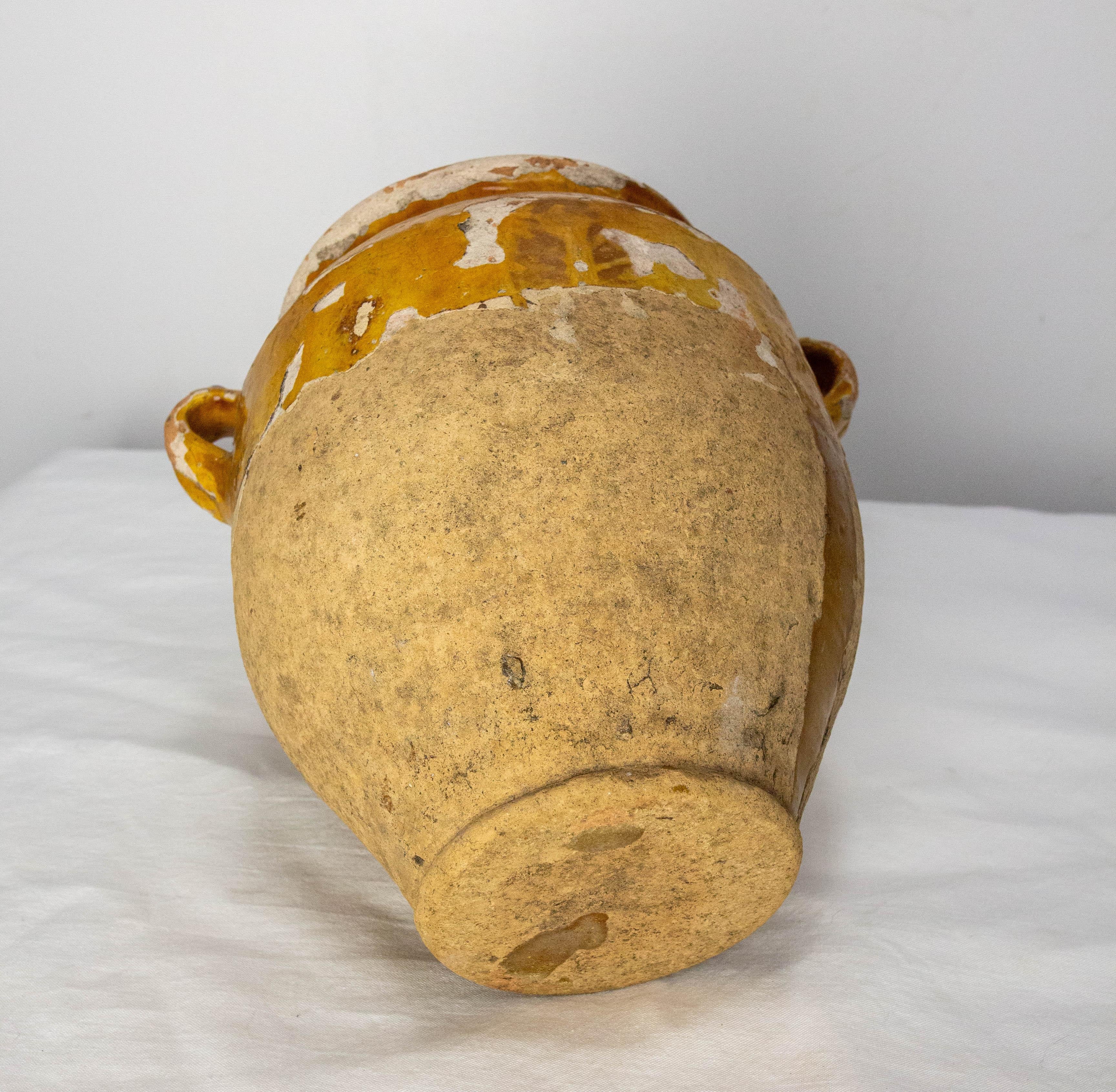 French, Terracotta Confit Pot Yellow Glaze, Late 19th Century For Sale 2