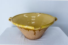 French Terracotta Confit Tian or Bowl Glazed