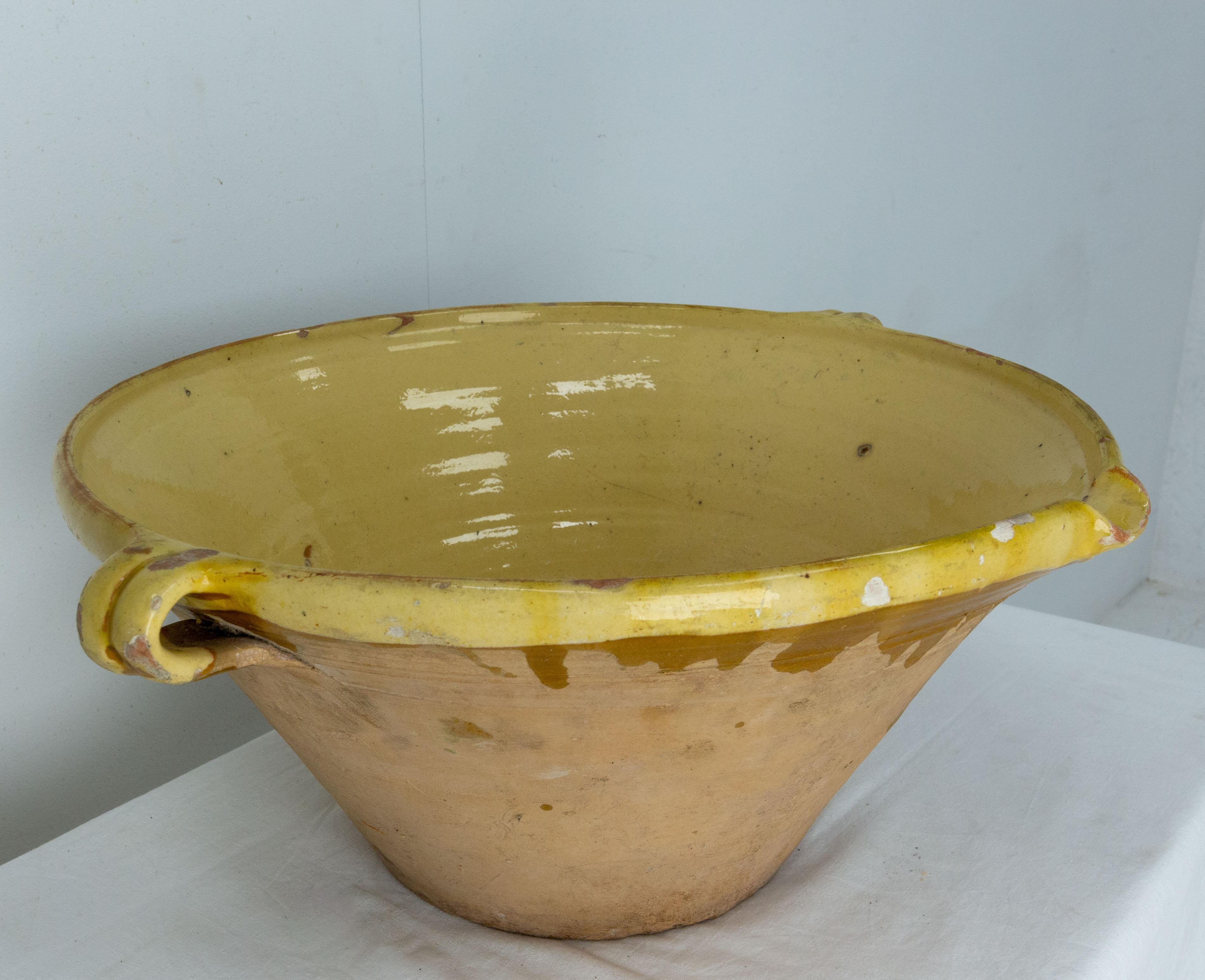 French Provincial French Terracotta Confit Tian or Bowl Glazed
