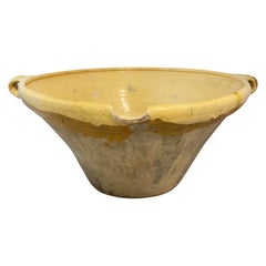French Terracotta Confit Tian or Bowl Glazed