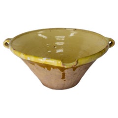 French Terracotta Confit Tian or Bowl Glazed