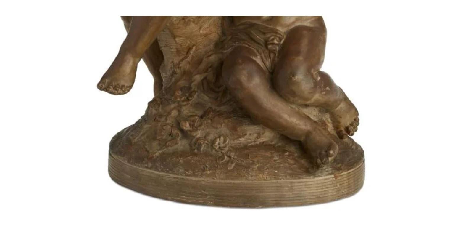 20ième siècle Sculpture figurative française en terre cuite, XIXe siècle en vente