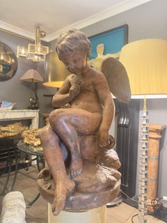 French Terracotta Figure Of Cupid After A Model By Etienne Maurice Falconet