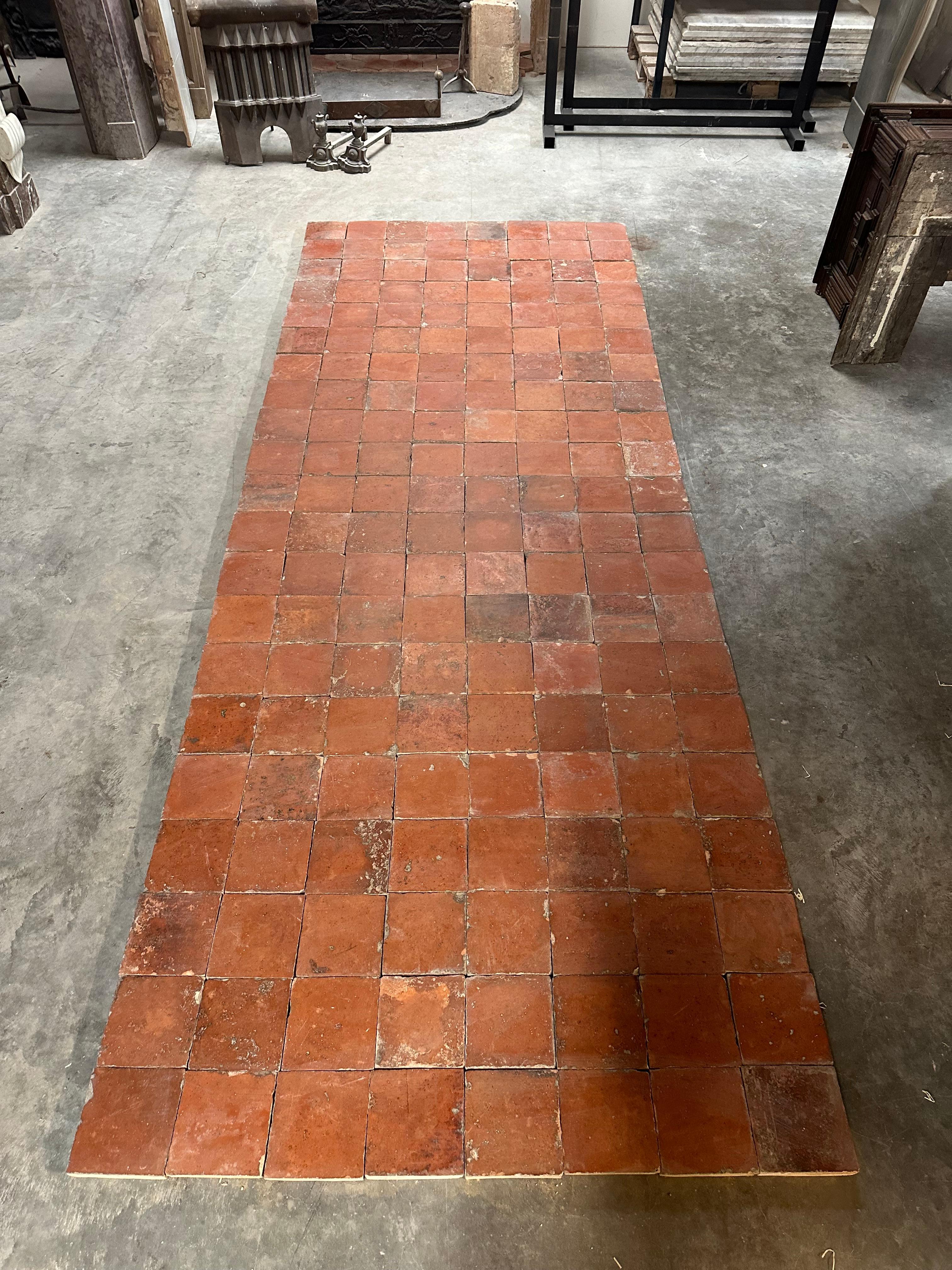 French Terracotta Floor Tiles For Sale 3