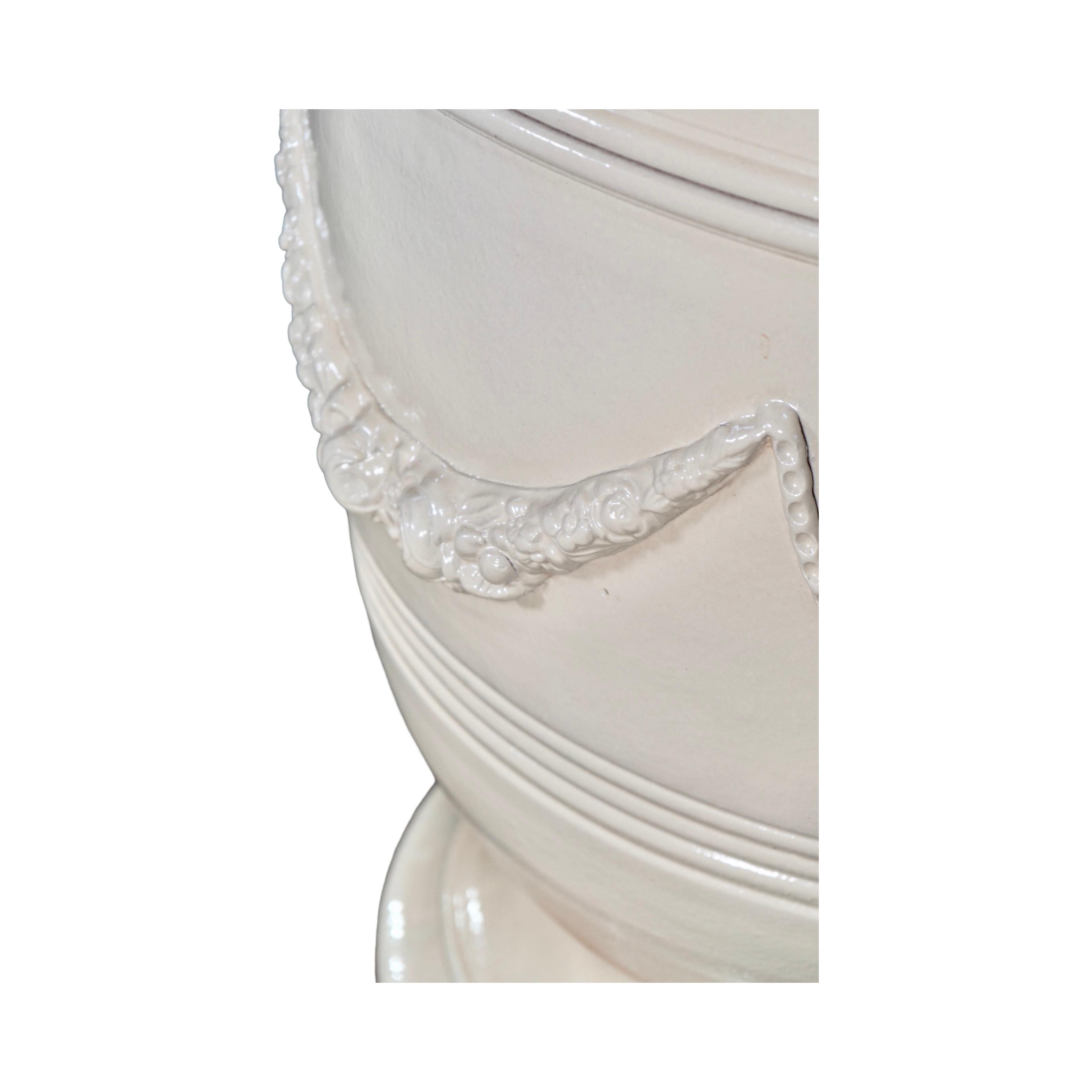 XXIe siècle et contemporain Vase contemporain en terre cuite émaillée française en vente