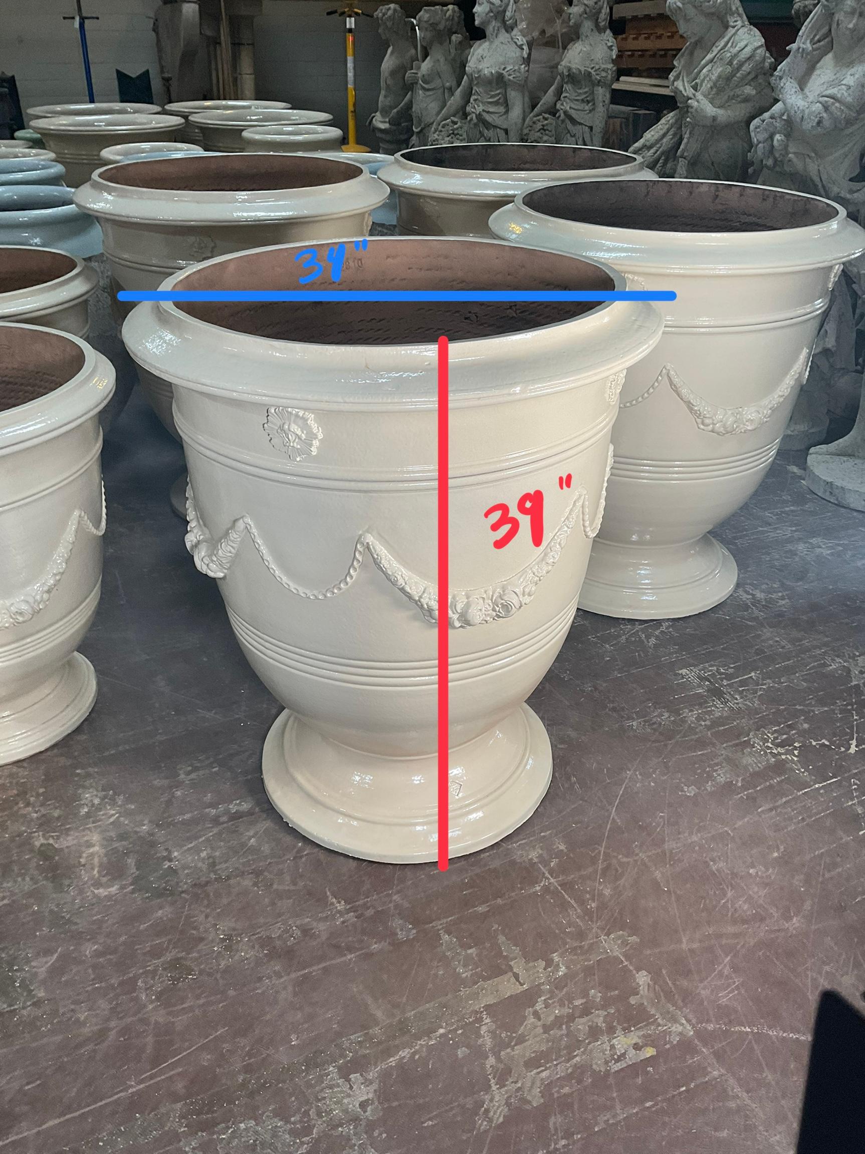Vase contemporain en terre cuite émaillée française en vente 4
