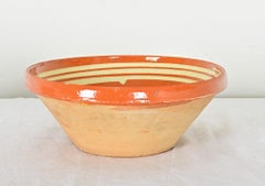 French Terracotta Glazed Mixing Bowl