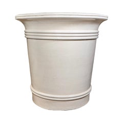 Contemporary French Terracotta Glazed Art Deco Vase