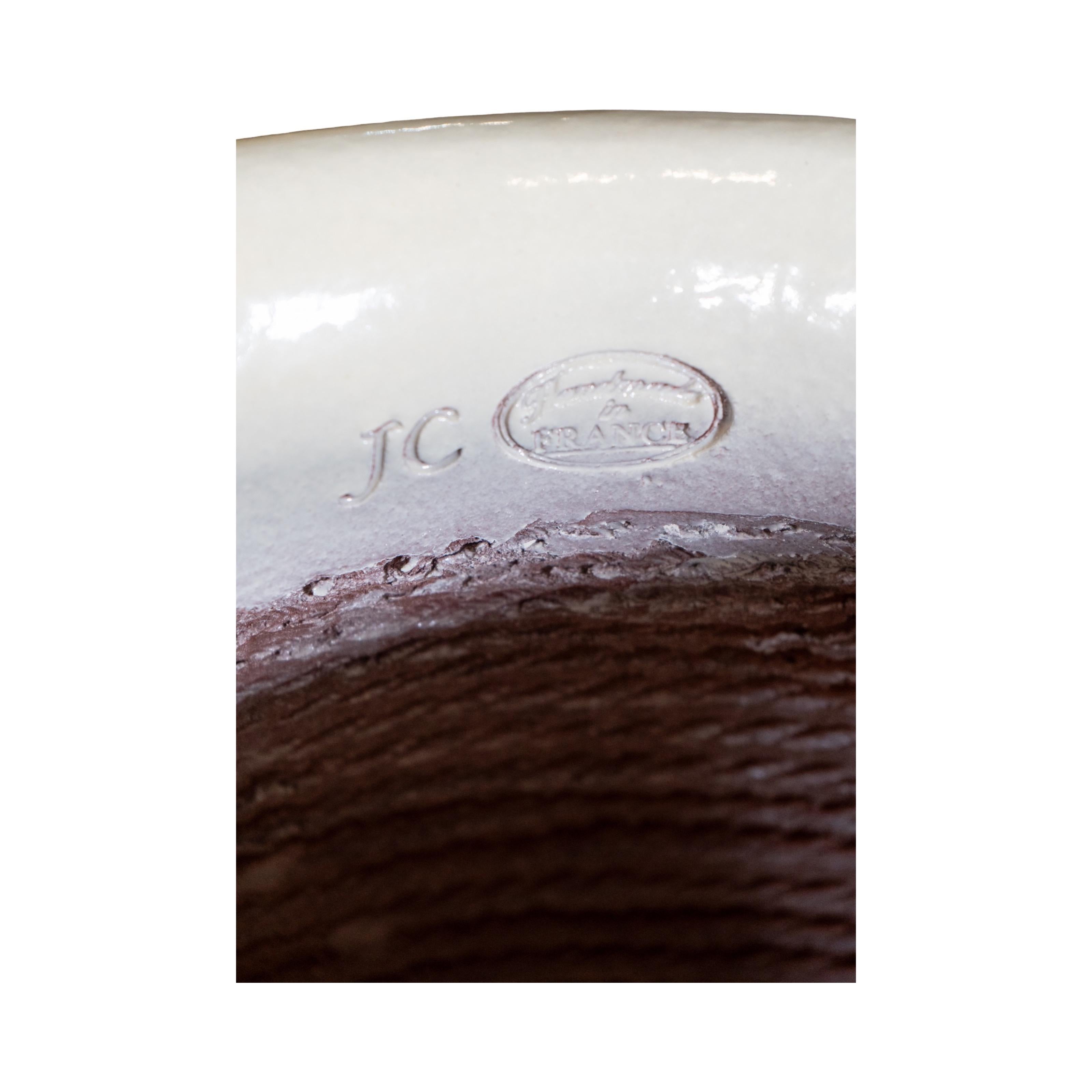 Contemporary French Glazed Terracotta Olive Jar For Sale 1