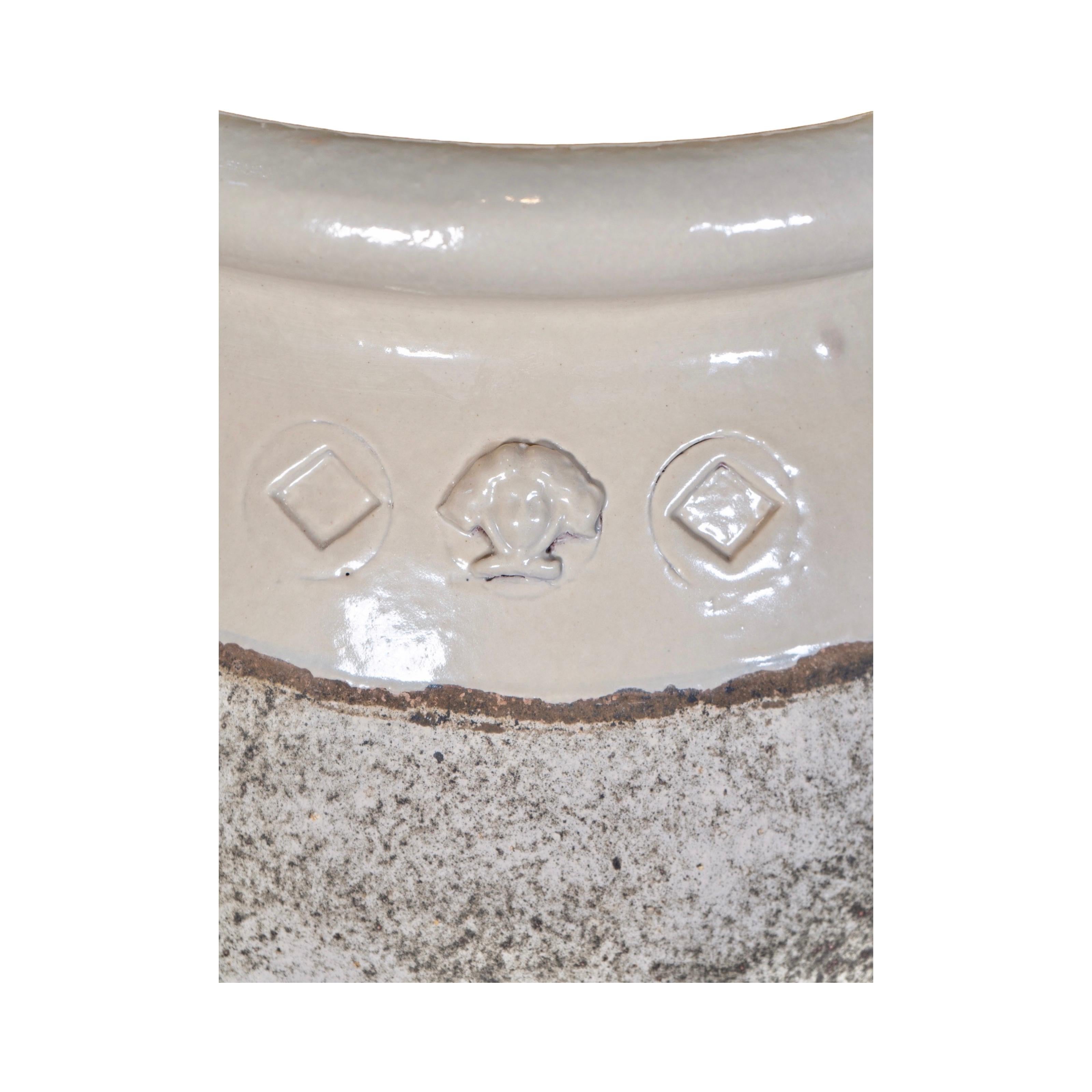 Contemporary French Glazed Terracotta Olive Jar For Sale 2