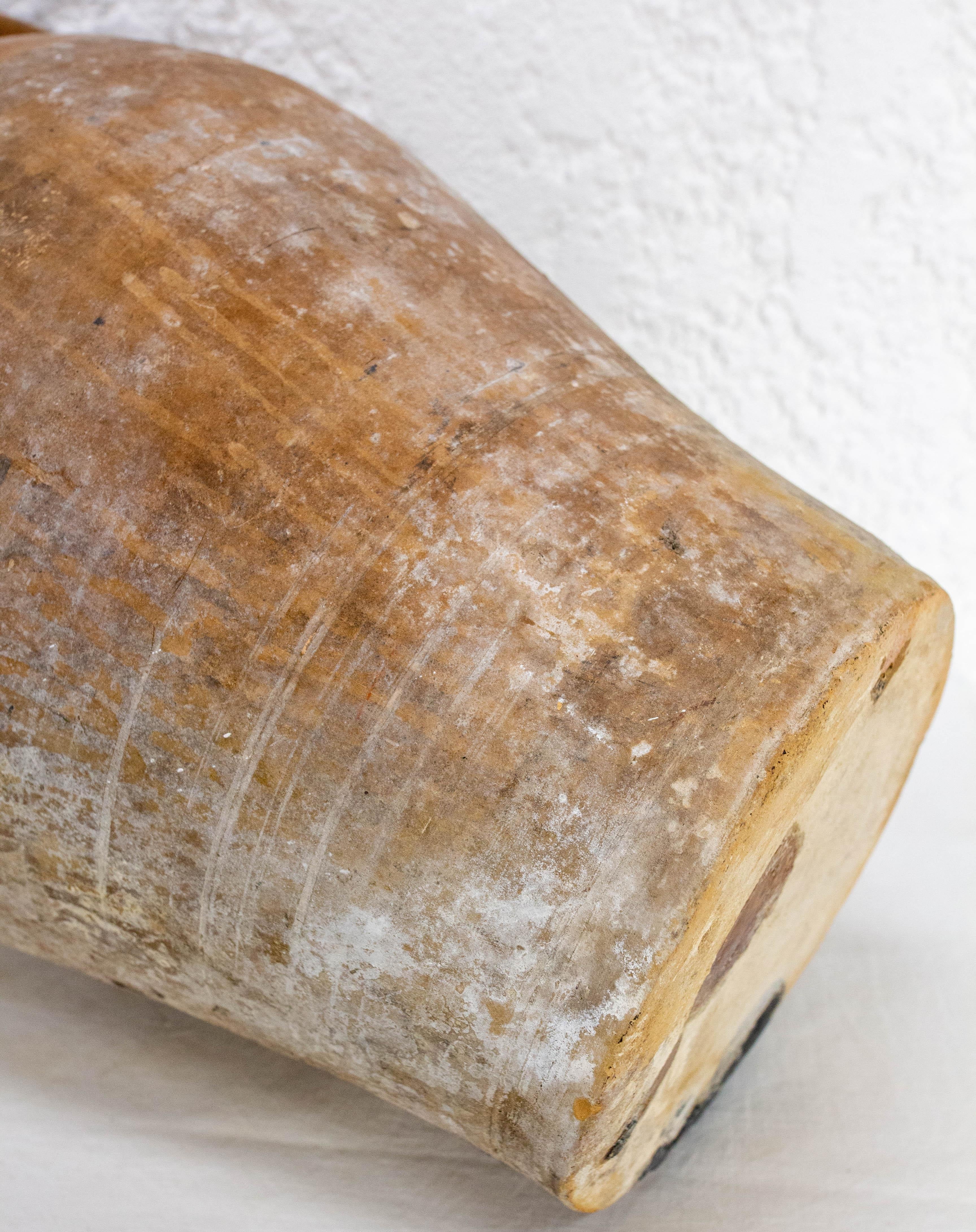 Jarra francesa de terracota vidriada en marrón, finales del siglo XIX en venta 4