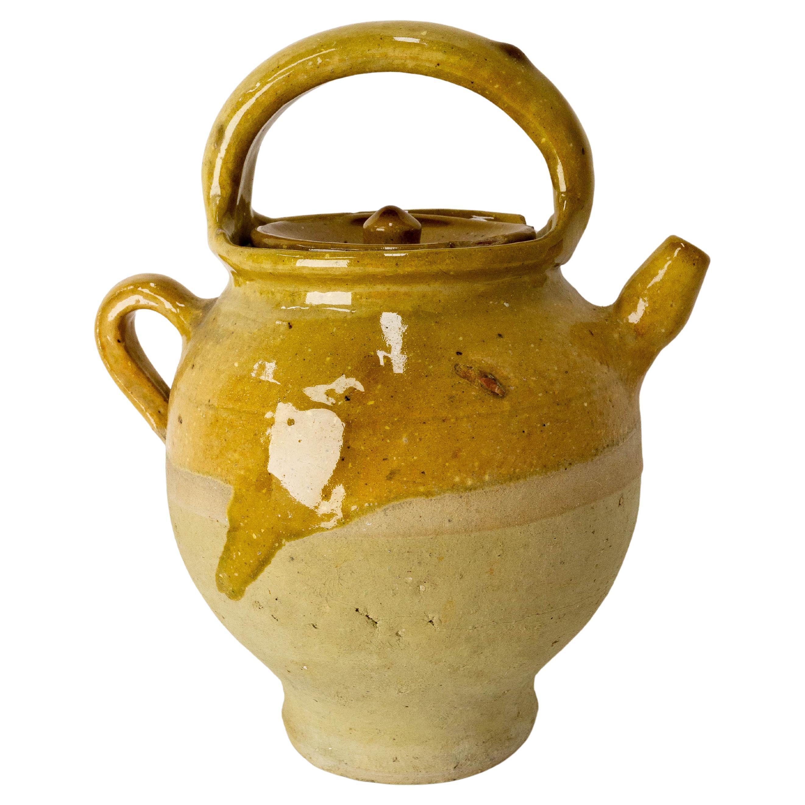 French Terracotta Little Jug or Pitcher, 19th Century