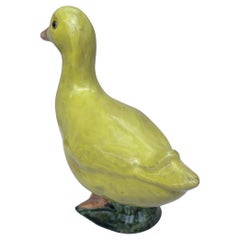French Terracotta Majolica Duck Bavent Normandy