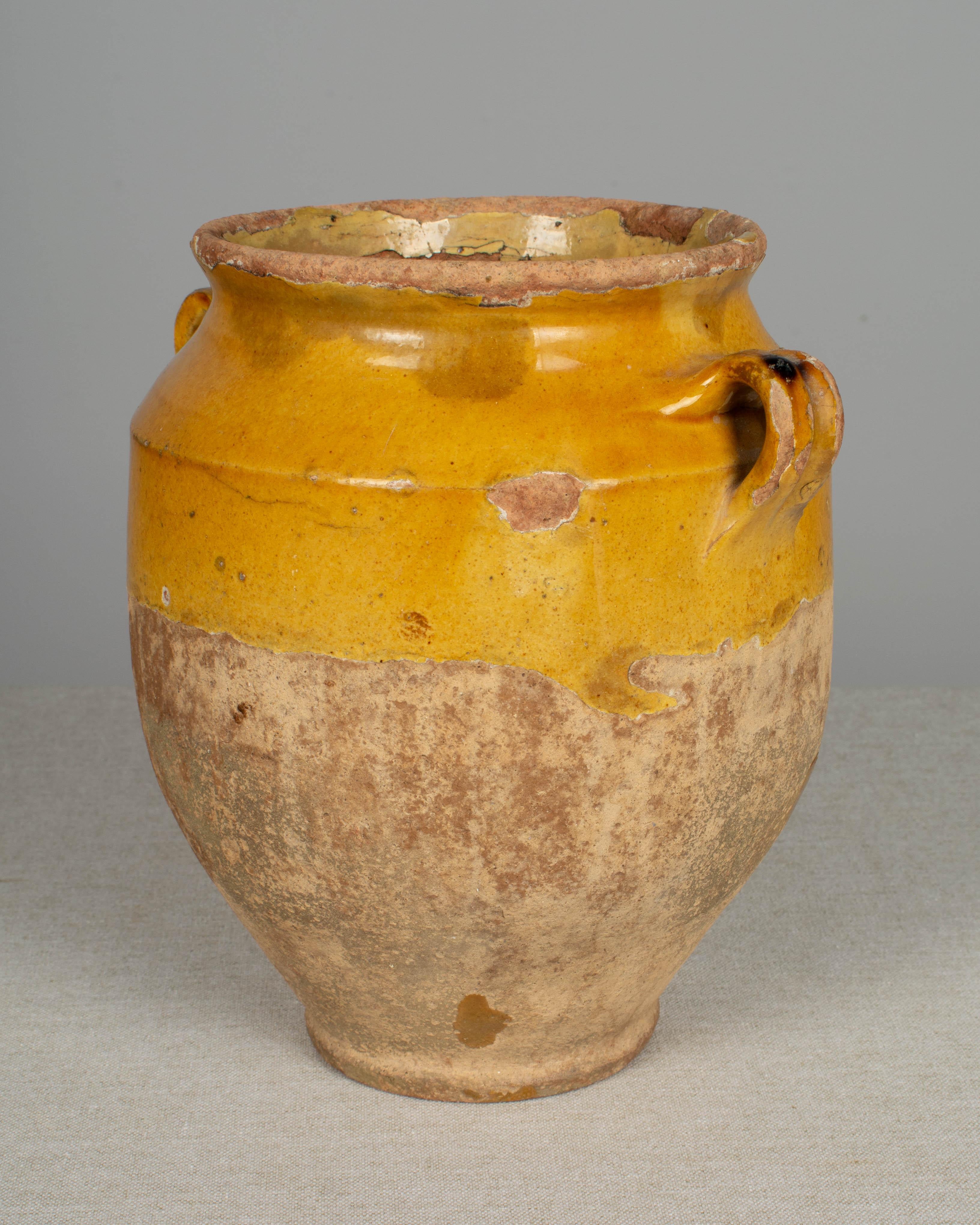 French Terracotta Ocre Confit Pot In Good Condition In Winter Park, FL