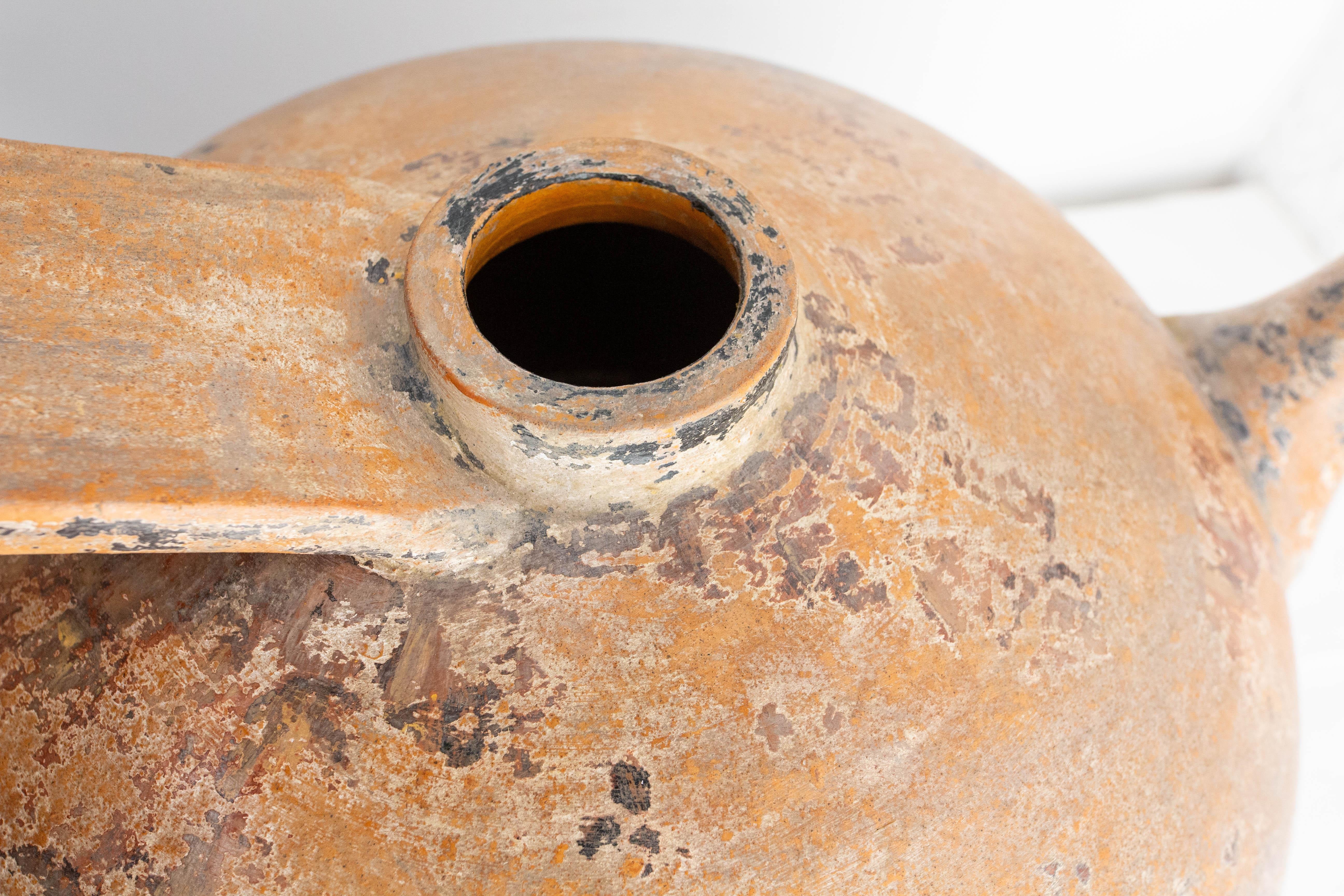 French Terracotta Pitcher Patinated circa 1960 For Sale 2