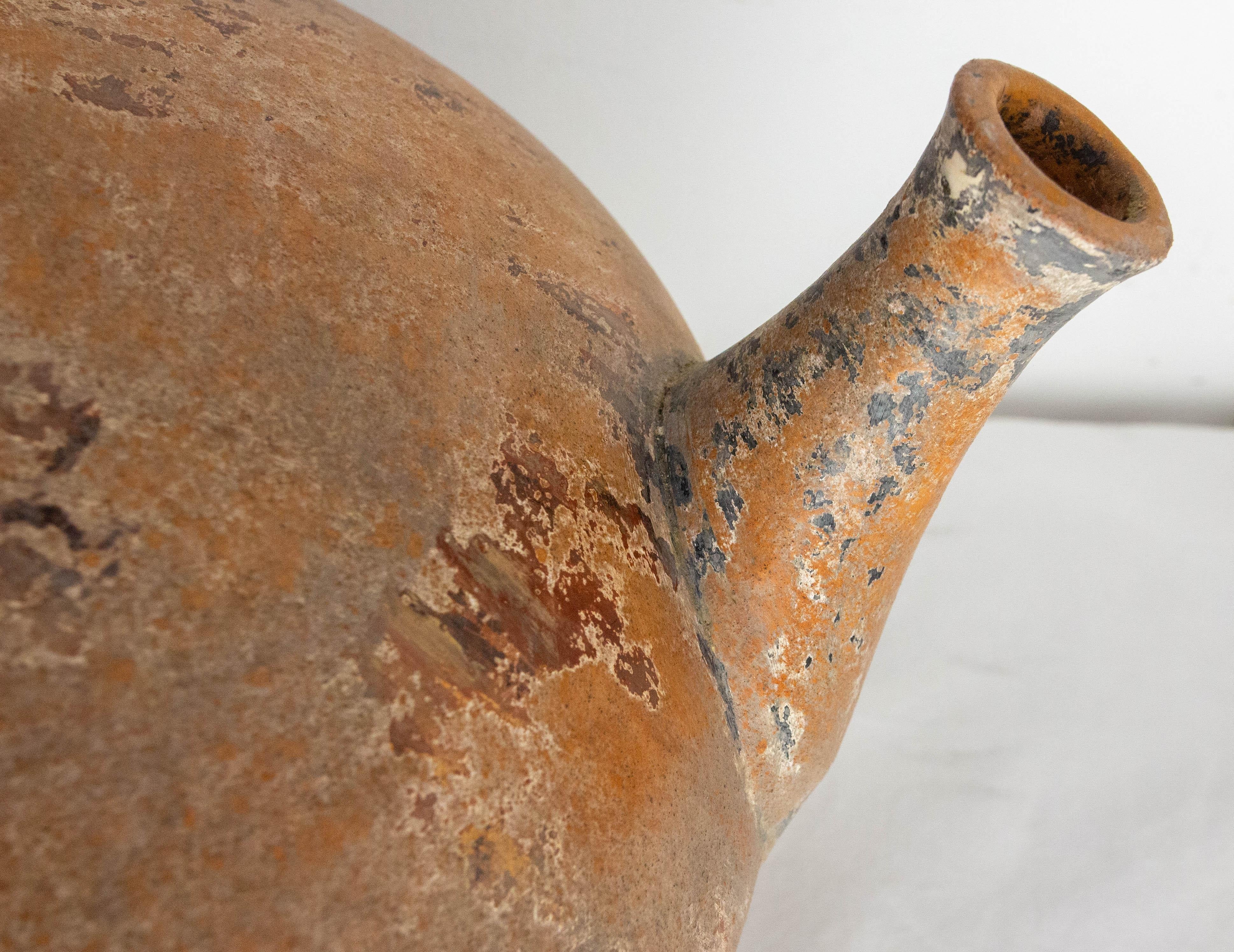 French Terracotta Pitcher Patinated circa 1960 For Sale 3