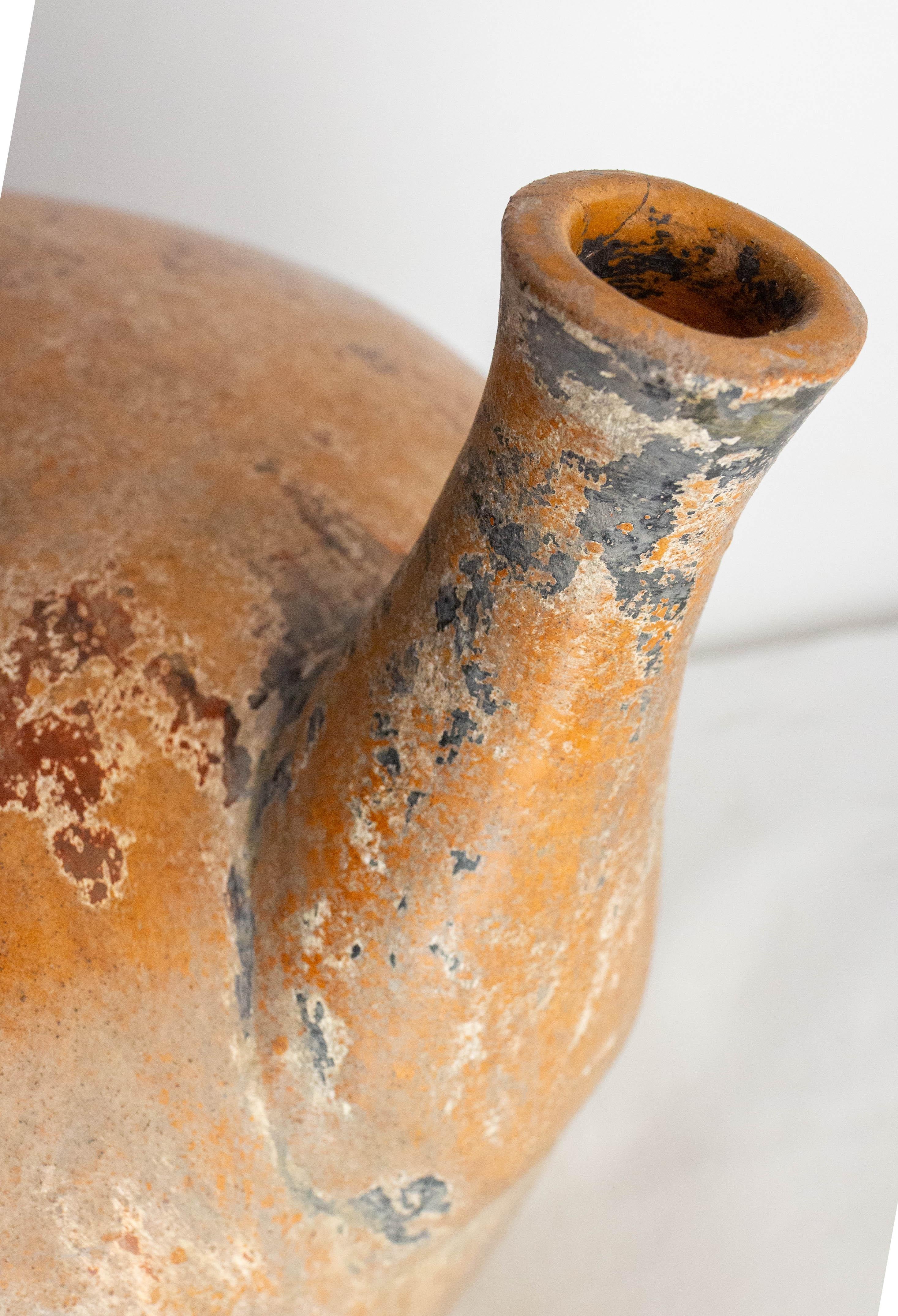 French Terracotta Pitcher Patinated circa 1960 For Sale 4